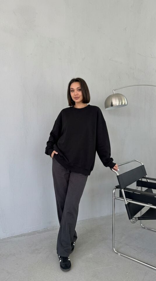 Oversize 3'İplik Sweatshirt