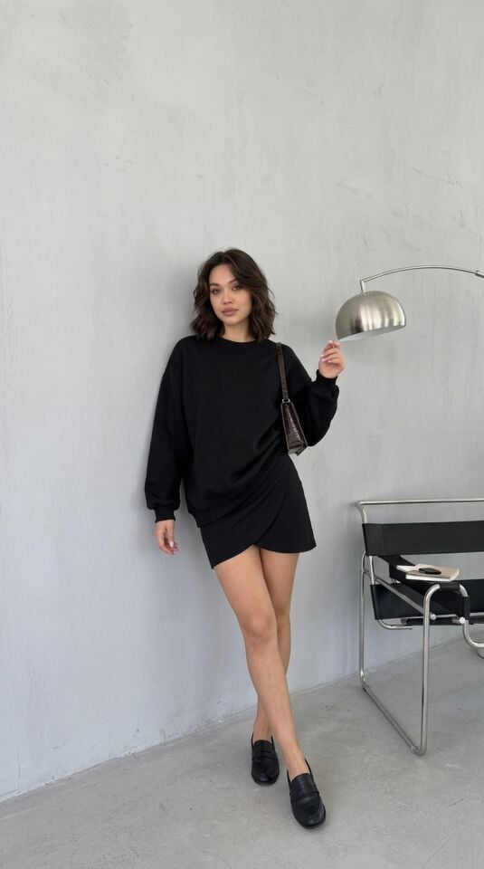 Oversize 3'İplik Sweatshirt