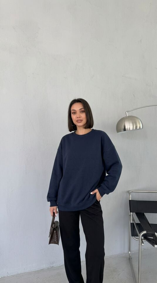 Oversize 3'İplik Sweatshirt