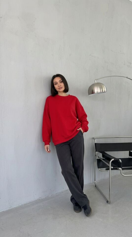 Oversize 3'İplik Sweatshirt